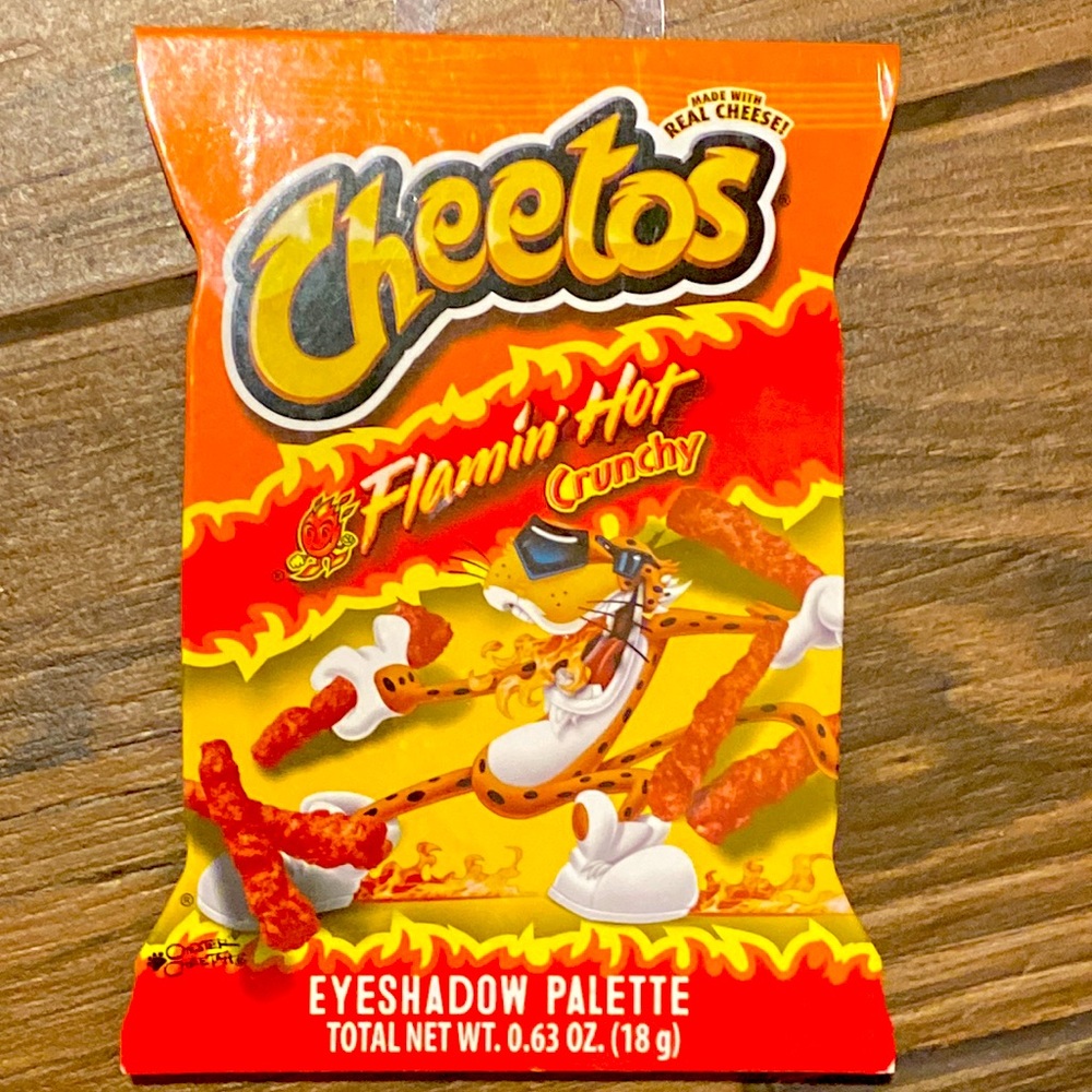 Cheetos Flamin Hot Eyeshadow Palette